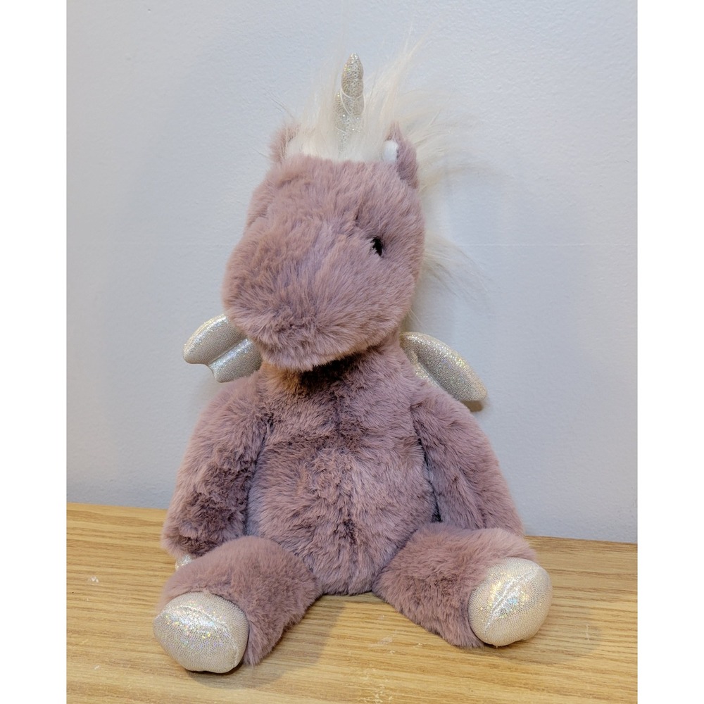 Douglas Valerie Unicorn Soft Plush 4636 Lilac Pegasus Shimmer Sparkle 12in